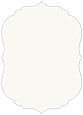 Eggshell White Crenelle Flat Card 5 x 7 - 25/Pk