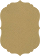Natural Kraft Crenelle Flat Card 5 x 7