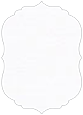 Linen Solar White Crenelle Flat Card 5 x 7