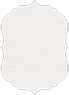 Linen Natural White Crenelle Flat Card 5 x 7 - 25/Pk