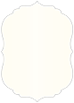 Natural White Pearl Crenelle Flat Card 5 x 7 - 25/Pk