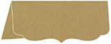 Natural Kraft Crenelle Folded Card 4 x 9 Folded - 10/Pk