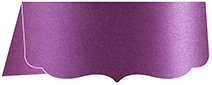 Purple Silk Crenelle Folded Card 4 x 9 Folded