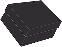 Matte Black Gift Box 13 x 13 x 7