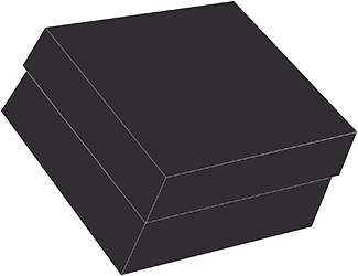 Matte Black Gift Box 12 x 12 x 6