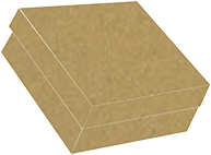 Natural Kraft Gift Box 11 1/4 x 11 1/4 x 4 1/2