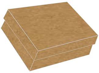 Natural Kraft Gift Box 9 1/2 x 12 x 3 1/2