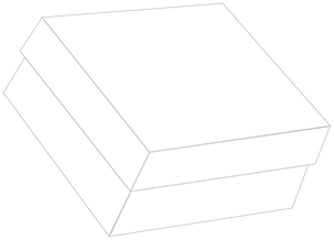 Crest Solar White Gift Box 9 x 9 x 4 1/2