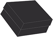 Matte Black Gift Box 9 x 9 x 4 1/2