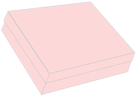 Pink Feather Gift Box 9 x 12 x 2 1/2