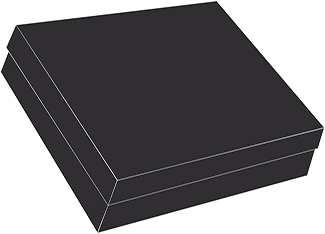 Matte Black Gift Box 9 x 12 x 2 1/2