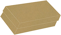 Natural Kraft Gift Box 7 x 13 x 3 1/2