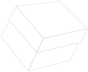 Crest Solar White Gift Box 7 3/4 x 7 3/4 x 6 1/2