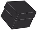 Matte Black Gift Box 3 3/4 x 3 3/4 x 3 1/8