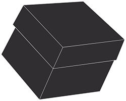 Matte Black Gift Box 3 3/4 x 3 3/4 x 3 1/8
