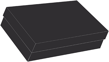 Matte Black Gift Box 13 x 19 x 4 1/2