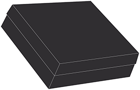 Black Gift Box 7 1/2 x 7 1/2 x 2 1/2