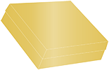 Gold Gift Box 9 x 9 x 4 1/2