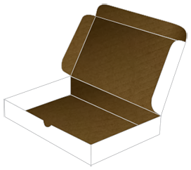 White Mailer Box 10 3/4 x 7 3/4 x 2