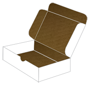 White Mailer Box 7 x 5 1/2 x 2