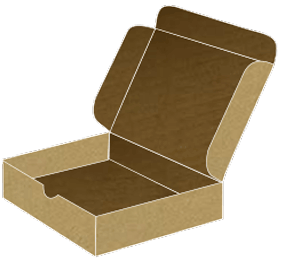 Kraft Mailer Box 7 x 7 x 2 - 25/pk