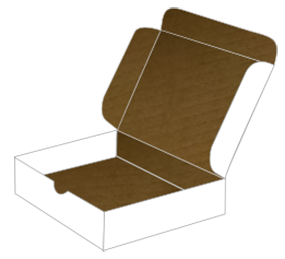 White Mailer Box 7 x 7 x 2 - 25/pk