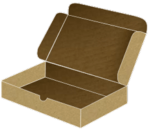 Kraft Mailer Box 7 3/4 x 9 3/4 x 2