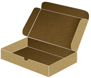 Kraft Mailer Box 7 3/4 x 9 3/4 x 2 - 25/pk