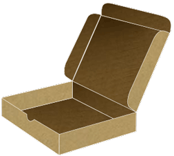 Kraft Mailer Box 9 1/2 x 9 1/2 x 2