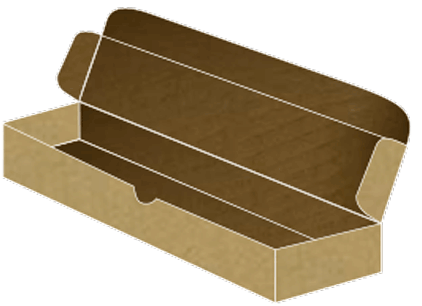 Kraft Scroll Mailer Box 10 1/2 x 3 3/4 x 2 1/2 - 25/pk