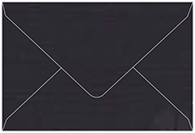 Linen Black 6 x 9 Booklet Envelope 50/Pk