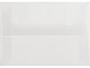 Translucent Clear Square Flap A6 Envelope 4 3/4 x 6 1/2 - 25/Pk