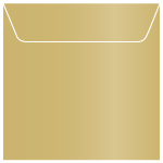 Metallic Gold Leaf Square Envelope 7 1/2 x 7 1/2 - 50/Pk