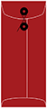 Firecracker Red String-Tie Envelope 4 1/8 x 9 1/2 - 10/Pk