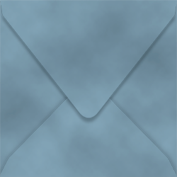 Velvet Envelopes Sqaure 6 x 6 Steel Blue 10/Pk
