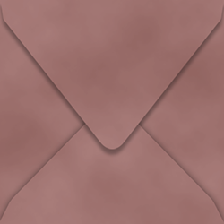 Velvet Envelopes Sqaure 6 x 6 Dusty Rose - 10/Pk