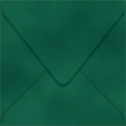 Velvet Envelopes Sqaure 6 x 6 Hunter Green - 10/Pk