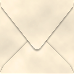 Velvet Envelopes Sqaure 6 x 6 Porcelain - 10/Pk