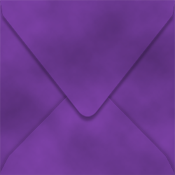 Velvet Envelopes Sqaure 6 x 6 Purple - 10/Pk