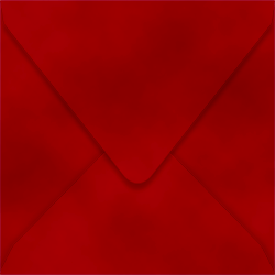 Velvet Envelopes Sqaure 6 x 6 Red - 10/Pk