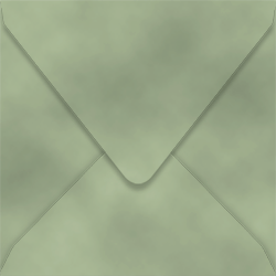 Velvet Envelopes Sqaure 6 x 6 Sage - 10/Pk