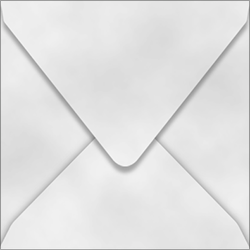 Velvet Envelopes Sqaure 6 x 6 Snow - 10/Pk