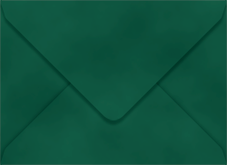 Velvet Envelopes Outer #7 (5 1/2 x 7 1/2) Hunter Green - 10/Pk