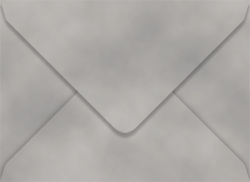 Velvet Envelopes Outer #7 (5 1/2 x 7 1/2) Gray- 10/Pk