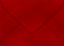 Velvet Envelopes Outer #7 (5 1/2 x 7 1/2) Red - 10/Pk
