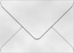 Velvet Envelopes 6 x 9 Snow  - 10/Pk