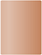 Copper Round Corner Flat Card (4 1/4 x 5 1/2) 25/Pk