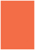 Electric Orange Flat Paper 3 1/4 x 4 3/4 - 50/Pk