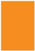 Tangerine Flat Paper 3 1/4 x 4 3/4 - 50/Pk
