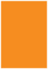 Tangerine Flat Paper 3 1/4 x 4 3/4 - 50/Pk
